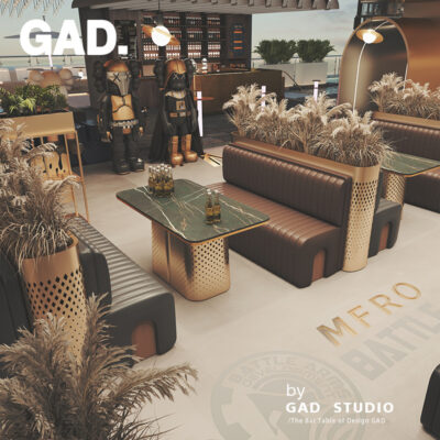 GAD Bar Tea Restaurant Nhà hàng trà Tea House Phục vụ ăn uống Nhà hàng Sofa Card Ghế Gió công nghiệp Bàn ghế kết hợp