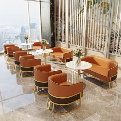 Ktv sofa bàn cà phê kết hợp cửa hàng trà sữa hộp thanh ghế bàn ghế thanh rõ ràng nội thất quán cà phê ăn uống