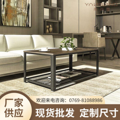 Phong cách tối giản hiện đại Quán trà sữa bằng sắt rèn bàn cà phê quầy bar gỗ óc chó màu đen Bàn ăn Âu Mỹ