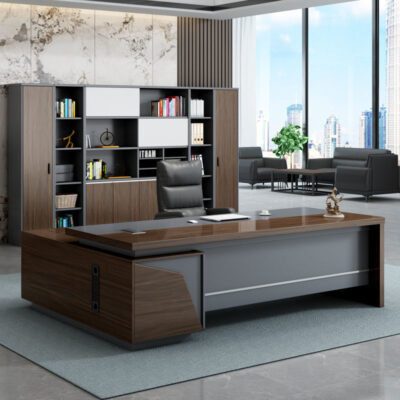Bàn giám đốc kết hợp ghế văn phòng đơn giản hiện đại giám đốc điều hành chủ tịch ánh sáng sang trọng bàn điều hành nội thất văn phòng