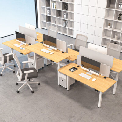 Bàn nâng điện bàn nâng hạ bàn nhân viên văn phòng đôi bàn nhân viên 2/4 người bàn vi tính thông minh