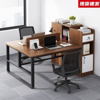 Bàn đôi đối diện bàn ngồi đơn giản hiện đại nhân viên bàn viết màn hình bàn máy tính bàn để bàn