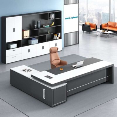 Bàn làm việc hiện đại đơn giản Nội thất văn phòng Bàn chủ tịch thời trang Bàn điều hành Ghế văn phòng kết hợp Bàn giám đốc điều hành