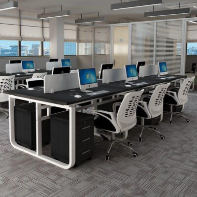 Bàn nhân viên Đơn giản Hiện đại Bàn nhân viên Màn hình Máy tính Phòng làm việc 2/4/6/ người Phòng làm việc Bán hàng trực tiếp