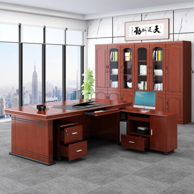 Bàn ghế văn phòng sếp kết hợp đơn giản hiện đại Trung Quốc bàn điều hành bầu không khí văn phòng bàn chủ tịch bàn điều hành quản lý