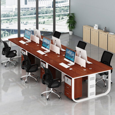 Bàn làm việc nhân viên màn hình kết hợp một nhân viên văn phòng hiện đại đơn giản kết hợp bàn ghế kết hợp bàn ghế