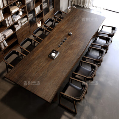 Bắc Âu Tất Cả Gỗ Chắc Chắn Bàn Nhân Viên Đào Tạo Nhân Viên Bàn Ghế Bàn Làm Việc Đơn Giản Hiện Đại Lớn Bàn Hội Nghị