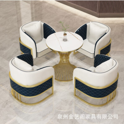 Cuộc họp Bắc Âu tiếp tân bán ghế sofa tòa nhà tiếp tân đàm phán kết hợp bàn ghế khách sạn cà phê giải trí thẻ ghế sofa