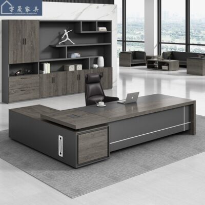 Đơn giản hiện đại Bàn làm việc Boss Ghế văn phòng Kết hợp thời trang Giám đốc điều hành Văn phòng Bàn chủ tịch Bàn điều hành Nội thất văn phòng