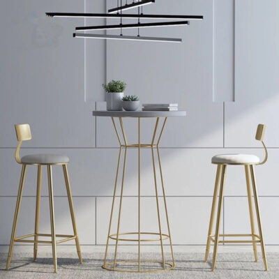 Quán cà phê nổi tiếng Internet bàn ghế đôi kết hợp quầy bar đặc trưng bàn ghế đàm phán quán trà sữa bàn ghế quầy bar tròn chân cao