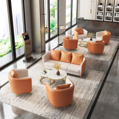 Bắc Âu bàn ghế sofa nhiều chỗ kết hợp sảnh khách sạn giải trí đàm phán sofa quán cà phê quán trà sữa ghế sofa
