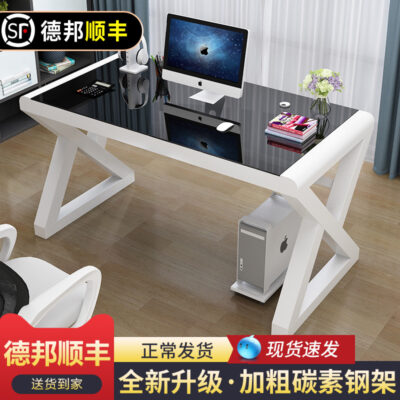 Bàn máy tính bán chạy trên Taobao Bàn máy tính để bàn tại nhà Bàn đơn giản Bàn học bằng kính cường lực Bàn chơi game Bàn chơi game
