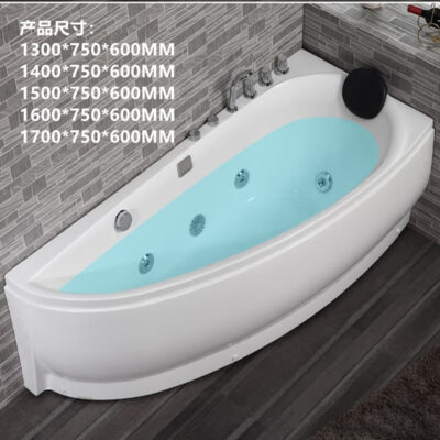 Jingying Thiết Bị Vệ Sinh Acrylic Bồn tắm Người Lớn Hộ Gia Đình Hộ Gia Đình Nhỏ Tiết Kiệm Không Gian Lướt Massage 1.3M-1.7M