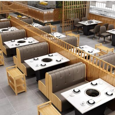 Nhà hàng lẩu thẻ ghế sofa thương mại cửa hàng thức ăn nhanh burger bộ nhà hàng quán trà sữa quán cà phê kết hợp bàn ghế
