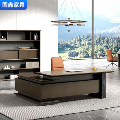 Đèn cao cấp sang trọng bàn sếp bàn chủ tịch bàn chủ tịch bàn giám đốc tổng giám đốc bàn ghế văn phòng kết hợp nội thất
