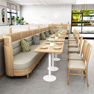 Chủ đề nhà hàng phương tây dệt thẻ mây ghế sofa giải trí quán bar cafe quán tráng miệng quán trà sữa kết hợp bàn ghế