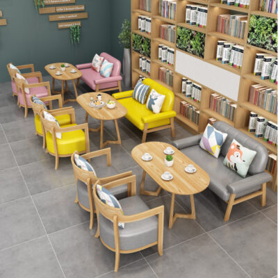 Quán trà sữa quán cà phê nhà gỗ đôi sofa trà nhà hàng món tráng miệng cửa hàng giải trí sách thanh bàn ghế bàn ghế cà phê