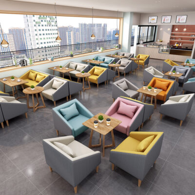 Phòng kinh doanh Giải trí Đàm phán Lễ tân Khu vực nghỉ ngơi Sofa Tráng miệng Burger Quán trà sữa Bàn ghế sofa kết hợp cafe