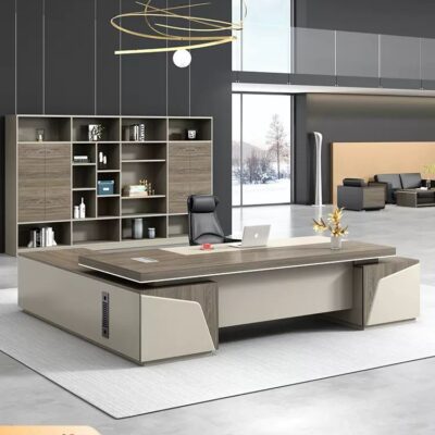 Bàn giám đốc Phật Sơn và ghế kết hợp bàn quản lý bàn chủ tịch bàn điều hành nội thất văn phòng hiện đại đơn giản bàn điều hành