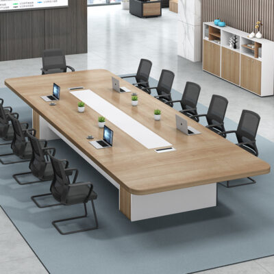 Nội thất văn phòng bàn trạm bàn dài bàn đào tạo bàn hội nghị bàn đàm phán nhiều người công thức đơn giản và hiện đại