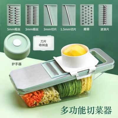 Đa chức năng bằng thép không gỉ bằng tay cắt lát cắt rau củ máy vắt khoai tây dụng cụ nhà bếp thế hệ