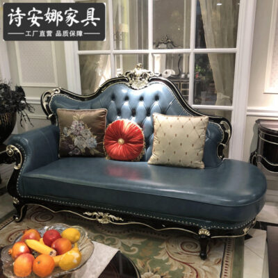 Ghế dài phong cách châu Âu phòng khách kết hợp góc bậc thang sofa đơn sang trọng phòng ngủ chính đi văng làm đẹp đơn giản Ghế ngả trái và phải kiểu châu Âu