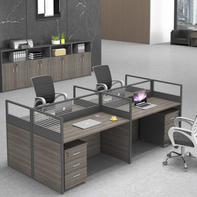 Nhân viên màn hình đơn giản Bàn bốn người Nhân viên sáu người tiếp thị qua điện thoại ghế bàn máy tính văn phòng tại nhà