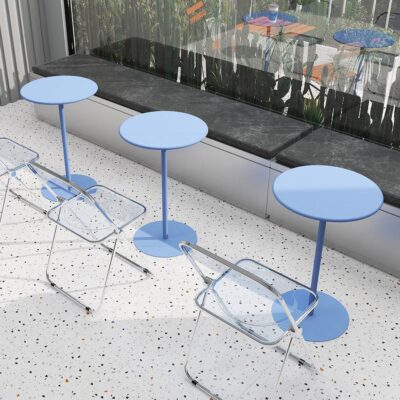 Internet nổi tiếng bàn tròn nhỏ bàn đàm phán đơn giản sắt rèn bàn cà phê nhỏ bàn cà phê quán trà sữa bàn bàn ăn ban công bàn giải trí