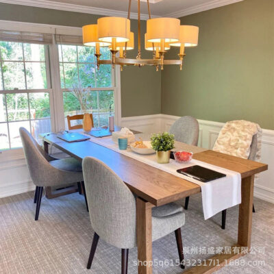 Bắc Âu bàn ăn gỗ tần bì gỗ tần bì bàn hội nghị văn phòng Mobien bàn ăn và ghế kết hợp nhà khúc gỗ lớn bảng dài bàn