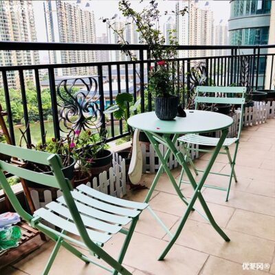 Bắc Âu Ban Công Bộ Bàn Ghế Bộ 3 Ngoài Trời Sân Sắt Rèn Sân Thượng Bàn Nhỏ Đơn Giản Quán Trà Sữa quán Cafe