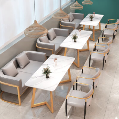 Bắc Âu quán trà sữa sofa bàn ghế kết hợp giải trí cafe sofa trà nhà hàng cửa hàng tráng miệng thẻ thương mại ghế sofa