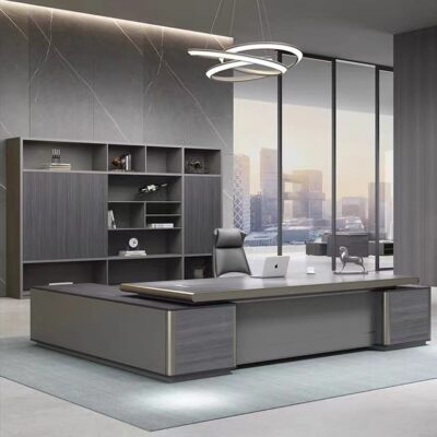 Bàn sếp phong cách Trung Quốc mới đơn giản hiện đại bàn chủ tịch bàn điều hành văn phòng quản lý bàn điều hành nội thất văn phòng