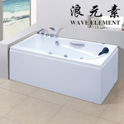 Phần tử sóng 302 dự án Bồn tắm acrylic nguyên chất đa chức năng khách sạn cải thiện nhà B&B phòng tắm căn hộ nhỏ có tay vịn
