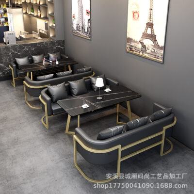 Ánh sáng sang trọng phong cách công nghiệp thẻ ghế sofa âm nhạc thanh rõ ràng cửa hàng trà sữa quán cà phê nhà hàng bistro thanh bàn ghế kết hợp