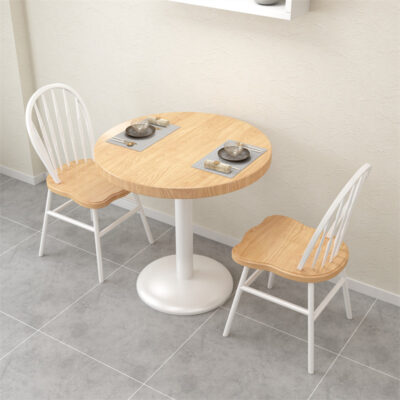 Internet nổi tiếng quán cà phê giải trí bàn ghế kết hợp cửa hàng bánh nướng bàn ăn tròn cuốn sách thanh cửa hàng nước giải khát bàn gỗ nhỏ