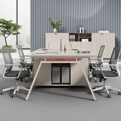 Bàn ghế nhân viên kết hợp văn phòng đơn giản hiện đại 46 Phòng nhân viên đôi bàn tài chính Phòng làm việc