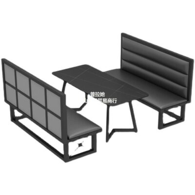 Retro Công Nghiệp Gió Thanh Sofa Thẻ Ghế Rõ Ràng Thanh Cà Phê Nhà Hàng Phương Tây Âm Nhạc Thanh Thịt Nướng Phiến Đá Bàn Ghế Ăn