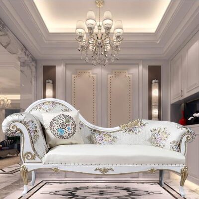 Ghế dài ban công khách sạn phong cách Châu Âu ghế dài lâu đài gỗ nghệ thuật ghế dài lâu đài cổ điển ghế sofa giường lười