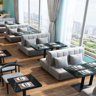 Đơn giản giản dị Nhà hàng phương Tây Quán trà sữa Bàn ghế ăn bằng đá cẩm thạch Cửa hàng tráng miệng Bàn ghế cafe Kết hợp ghế sofa kết hợp thẻ
