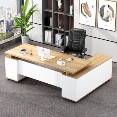 Bàn làm việc của ông chủ Bàn làm việc Chủ tịch Bàn điều hành đơn giản Nội thất văn phòng Bàn giám đốc Kết hợp ghế Xuyên biên giới