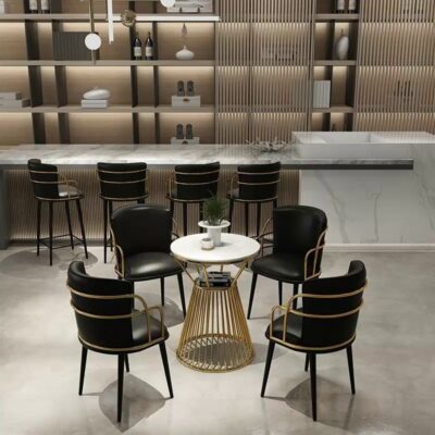 Quán cà phê thông thường bàn ghế kết hợp thẻ ghế quán trà sữa cửa hàng tráng miệng phục vụ đồ nội thất sắt rèn tiếp tân đàm phán ghế sofa