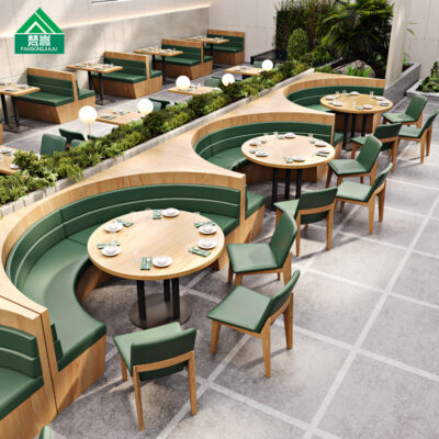 Chủ đề nhà hàng hình bán nguyệt ghế sofa nhà hàng tây nhà hàng trà nhà hàng Trung Quốc bàn ăn kết hợp ghế thương mại