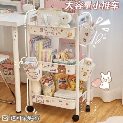 Giá xe đẩy di động từ trần đến sàn nhà bếp phòng tắm phòng tắm đồ ăn nhẹ nhiều lớp phòng ngủ đầu giường giá