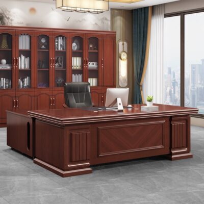 Bàn giám đốc kết hợp bàn và ghế chủ tịch đồ nội thất đơn giản phong cách Trung Quốc chủ tịch giám sát bàn văn phòng quản lý