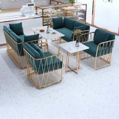 Cafe Card Ghế Sofa Phòng tiếp tân Khu vực nghỉ ngơi Quầy bar giải trí Quán ăn uống Quán trà sữa Bàn ghế kết hợp Hiện đại