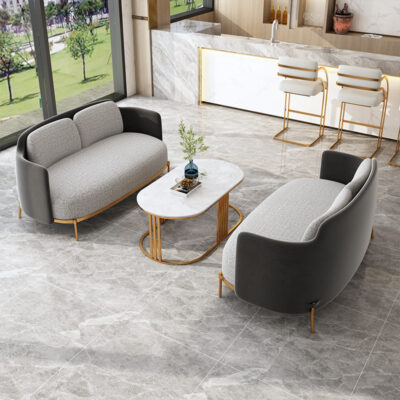 Bắc Âu cửa hàng tráng miệng cửa hàng trà sữa sofa đôi kết hợp căn hộ nhỏ tiếp tân đàm phán ghế sofa bộ phận bán hàng bàn ghế