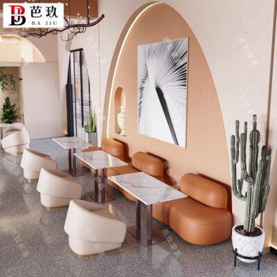 Quán cafe quán trà sữa sofa bàn ghế quán tráng miệng quán bánh ngọt quầy bar bán hàng quầy lễ tân kết hợp sofa