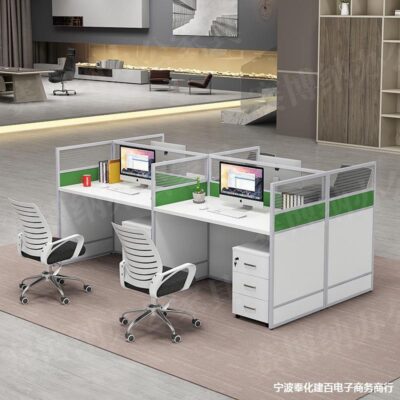 Bàn làm việc nhân viên bàn ghế kết hợp bàn ghế nhân viên máy tính bàn ghế màn hình ghế ngồi bàn làm việc văn phòng