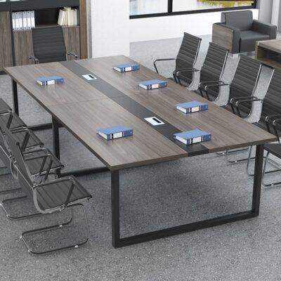 Bàn dài hội nghị đơn giản hiện đại kết hợp bàn ghế phòng hội nghị một bộ bàn làm việc hình chữ nhật hoàn chỉnh