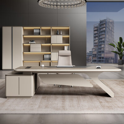 Bàn giám đốc đơn giản hiện đại kết hợp bàn ghế giám đốc Nội thất văn phòng bàn giám đốc